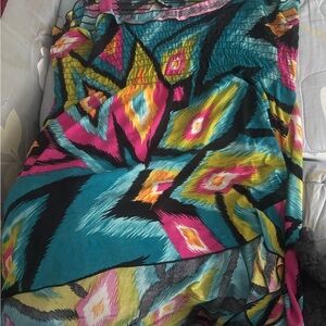 Colorful Geometric Print top
